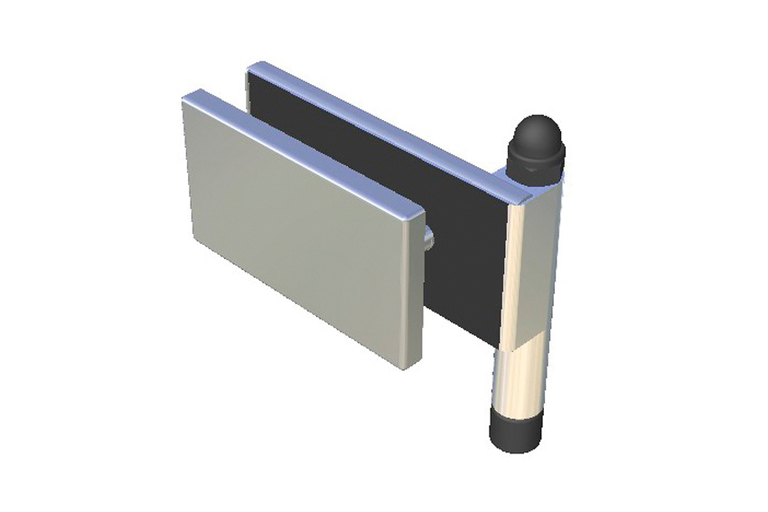Clear threshold bottom guide with simple hinge SV-I100D 